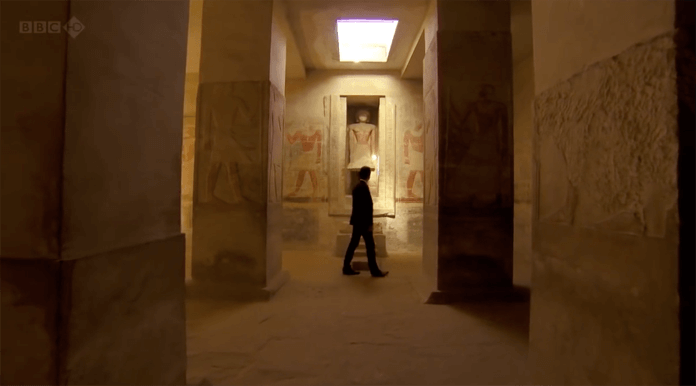 Ancient tomb of Mereruka. (Screenshot: BBC)